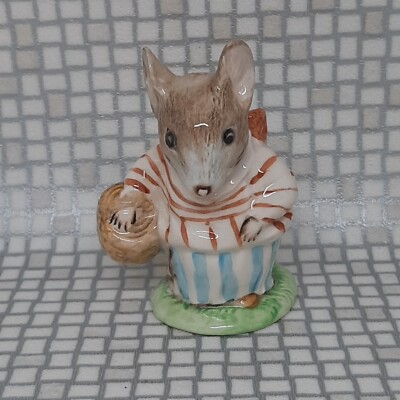 Royal Albert Mrs Tittlemouse Figur Vintage 1989 Beatrix Potter England