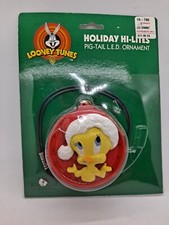 NEW KURT ADLER LOONEY TUNES HOLIDAY HI LITE PIG TAIL Tweety Bird ORNAMENT 1997