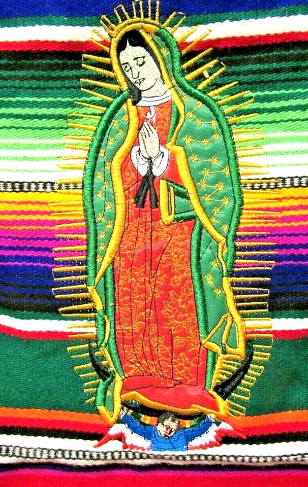 Mexican Lady of the Guadalupe Virgin Mary Adult Sarape Apron - Image 2 of 3