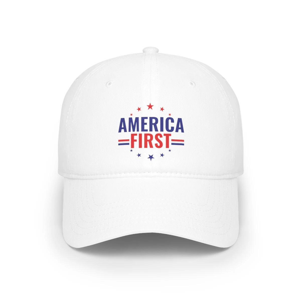 America First Patriot Independence Liberty Freedom Low Profile Baseball Cap