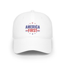 America First Patriot Independence Liberty Freedom Low Profile Baseball Cap