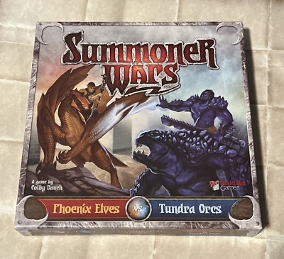 Summoner Wars Phoenix Elves VS Tundra Orcs Card Game Complete 2011 Excellent!