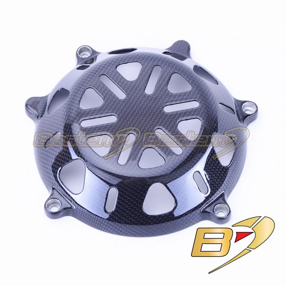 Cubierta de embrague seco de fibra de carbono Ducati Monster ST2 ST3 S2R S4R 848 1098 999 749  Foto 4 de 4