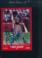 1988 Score #222 Chuck Jackson Astros Signed Auto *30543