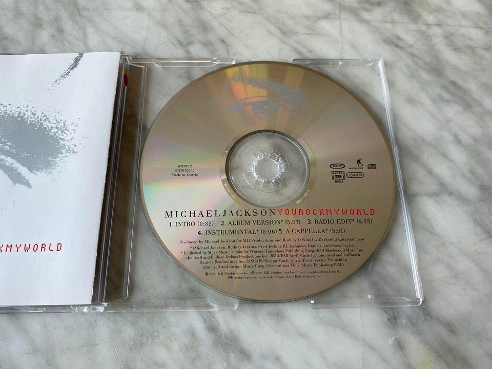 Michael Jackson You Rock My World CD Maxi Single AUSTRIA IMPORT Orig 2001 Epic - Image 2 of 4