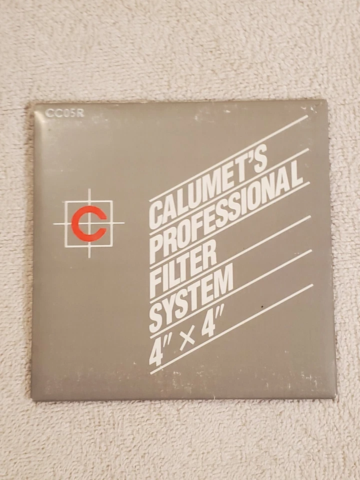 Calumet 4x4" CC05R Red Color Compensating Filter In Filter Frame, Large Format - Image 3 of 4