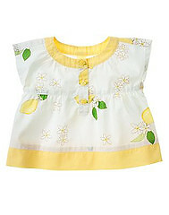 New NWT Vintage 2007 Gymboree Lemon tree Print Swing Top SIze 12 18 Months
