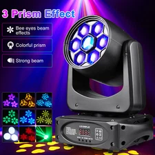 150W 7LED Bee Eye 8Gobo Moving Head Light DMX512 Beam Stage Light RGBW DJ Disco