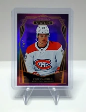 2022-23 Upper Deck Stature #'d 1 of 1 Cole Caufield Design Variant 1/1 CANADIENS
