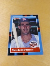 1988 DONRUSS #196 STEVE LOMBARDOZZI Minnesota Twins Baseball Card, 2nd Base (NM)