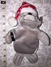 Christmas Seal Coca Cola Collectible Bean Bag Plush Beanie 1997 0147