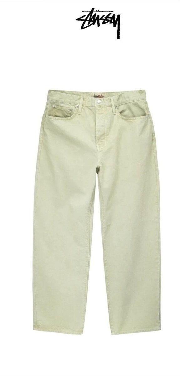 Stussy Double Dye Big 'Ol Jeans In Cream Size 30 New With Stussy Double Dye Big 'Ol Jeans In Cream Size 30 New With