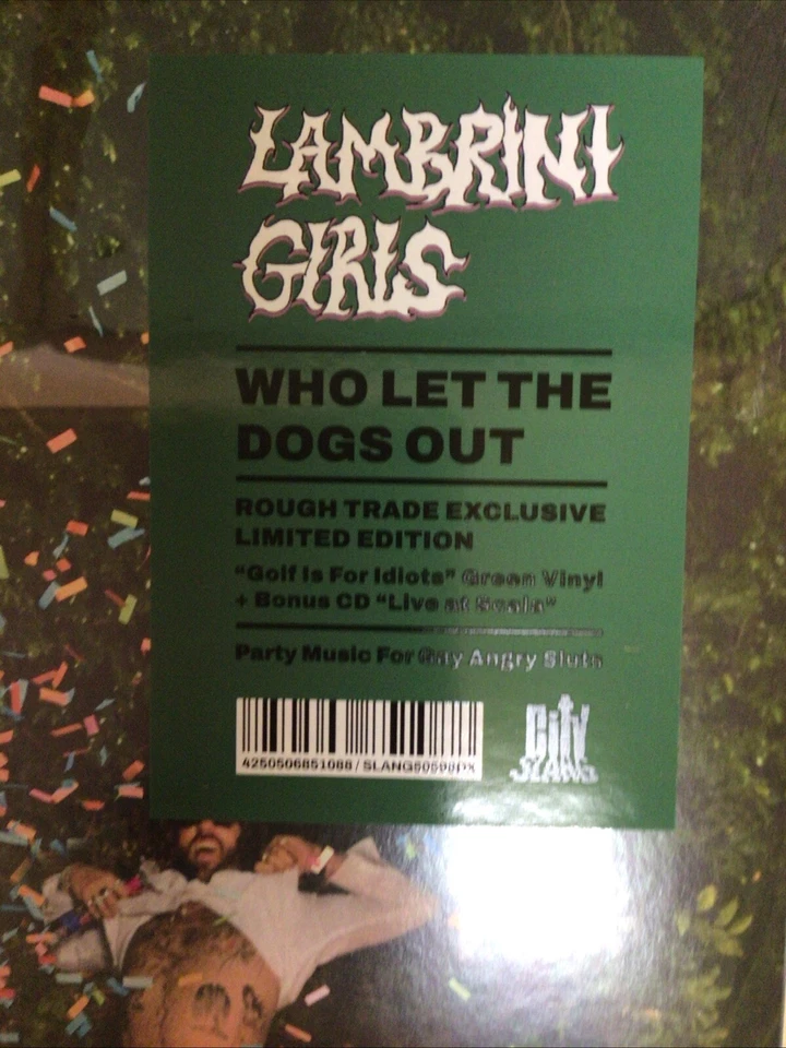 LAMBRINI GIRLS-LP GREEN VINYL+BONUS CD LIVE AT SCALA-WHO LET THE DOGS OUT-M/SLD - Image 3 of 4