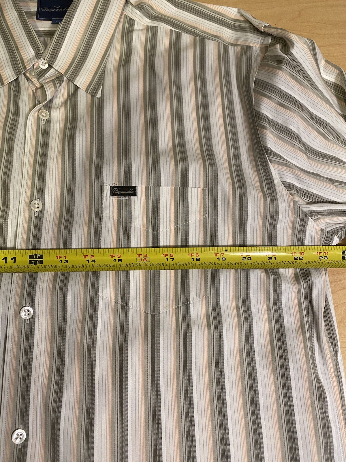 Facconable Striped Mens Long Sleeve Button Up Shi… - image 4