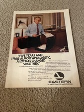 Vintage 1981 EASTERN AIRLINES Print Ad 1980s PRESIDENT FRANK BORMAN