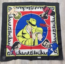 Vintage 90s 1990 DICK TRACY Disney Movie Bandana Handkerchief Made in USA RARE