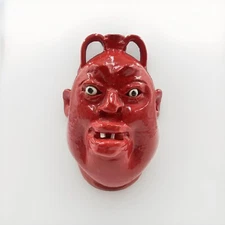 Marvin Bailey Signed Pottery Southern Primitive Folk Art Face Jug