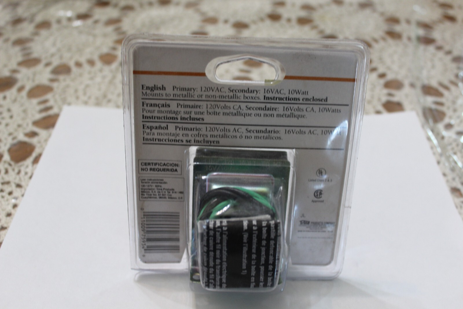 Trine Multi Purpose Transformer for Doorbell, Chime, Buzzer 16V 122C