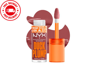 NYX Professional Duck Plump Lip Gloss with Pout Effect, Mauve Out My Way