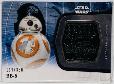 Star Wars The Force Awakens Series 2 Medallion #15 BB-8 139/350 Rey s Speeder