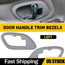1/2SET Inner Door Handle Bezel Gray For Chevy GMC Silverado Suburban Tahoe Yukon