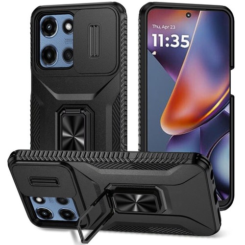 Für Moto G 5G 2025 Handy Hülle Magnet Metall Ring Ständer Kamera Schutz Cover - Bild 6 von 29