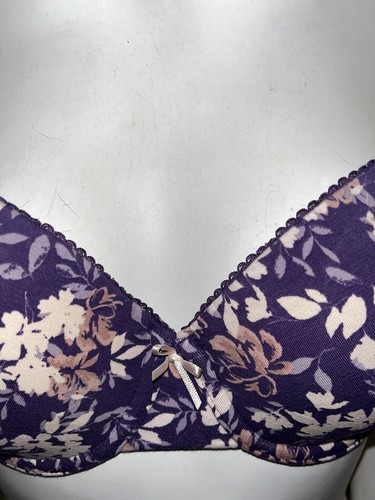 30B 32A 32DD 34A 34D 34DD 36A 36C 36D 38B 38C Balcony Bra Cotton Rich Floral - Picture 8 of 8