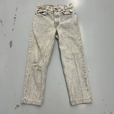 Vintage Levis 550 Student Jeans Stone Wash Gray Made In USA Adult Size 28x30