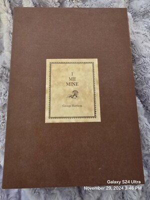 e harrison living in.. (RAREセット送料込） I Me Mine ~ GEORGE HARRISON ~ Signed Limited First Edition Leather