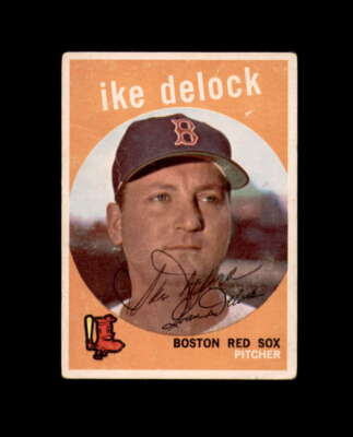 Ike Delock Signed 1959 Topps Boston Red Sox Autograph