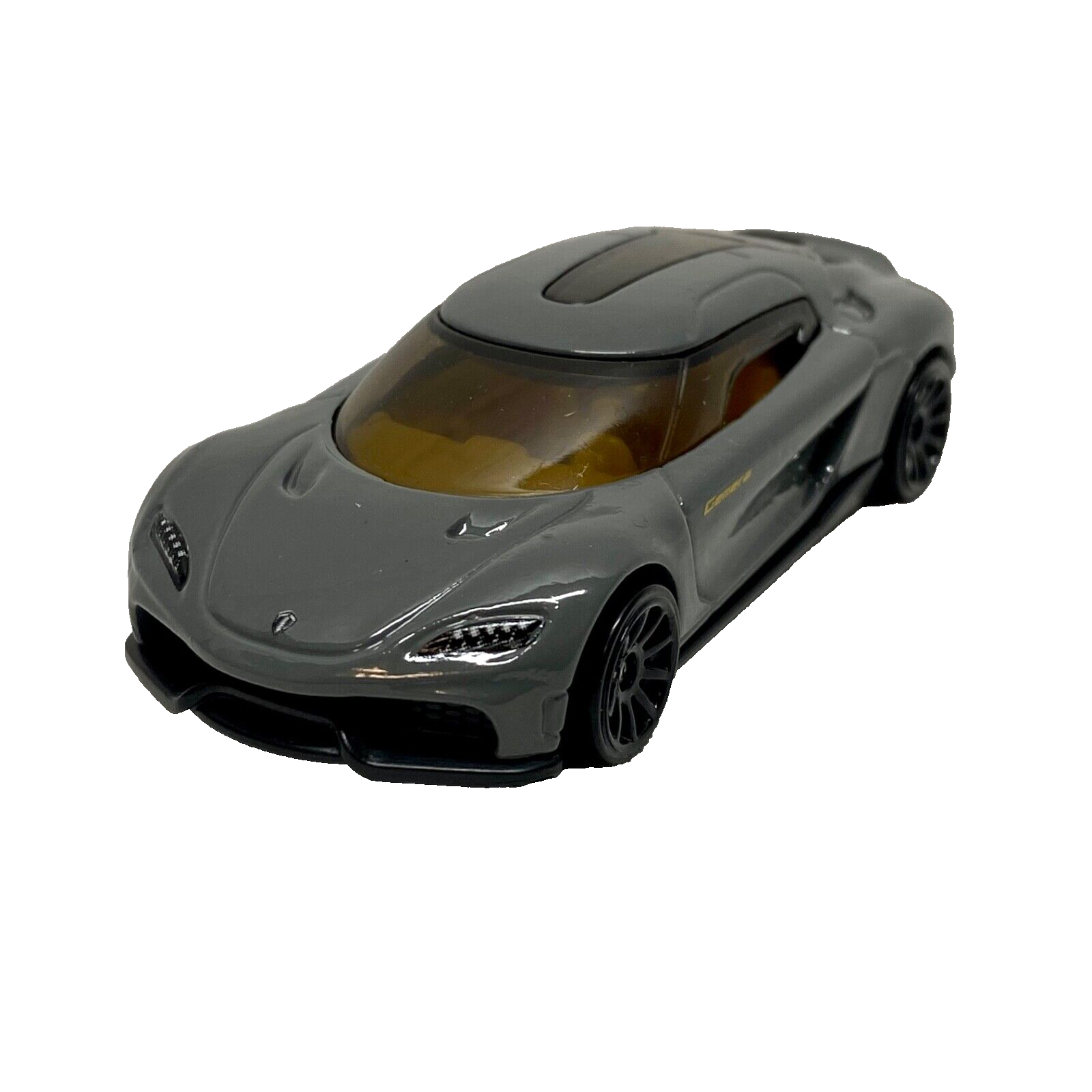 Hot Wheels Koenigsegg Gemera 1:64 Gray Diecast Model Car Loose EUC