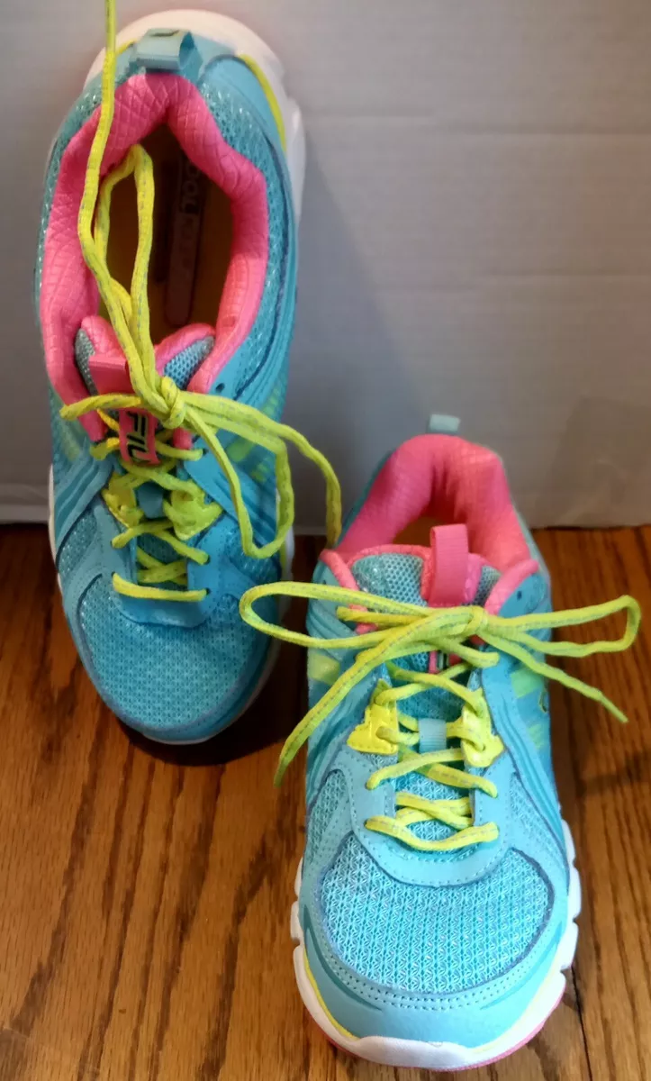 Pink and cheap blue fila