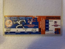 2000 ALCS Championship Series Game Ticket Game 4 Yankees 5-0 Clemens 1 Hit Jeter