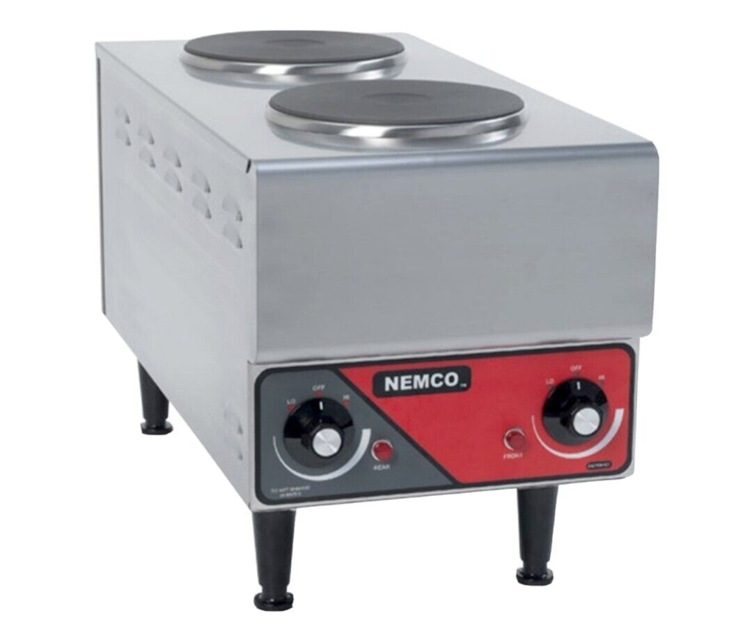 Nemco Electric Countertop Raised Vertical Limited time cheap sale Plate Solid Opening large release sale Hot Burner