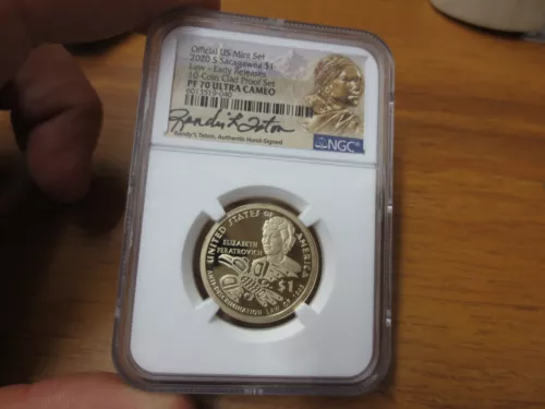 2020 S PROOF SACAGAWEA $1 ANTI-DISCRIMINATION LAW ER NGC PF70 RANDY'L TETON