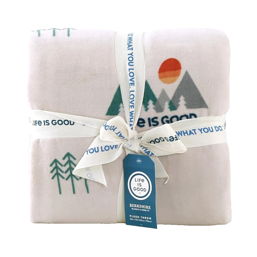 加绒自然印花系列毛毯和休闲毯