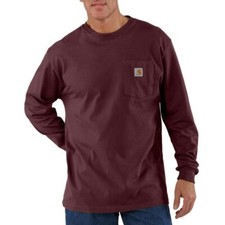 Men's Carhartt K126 Long Sleeve Workwear Crewneck T-Shirt