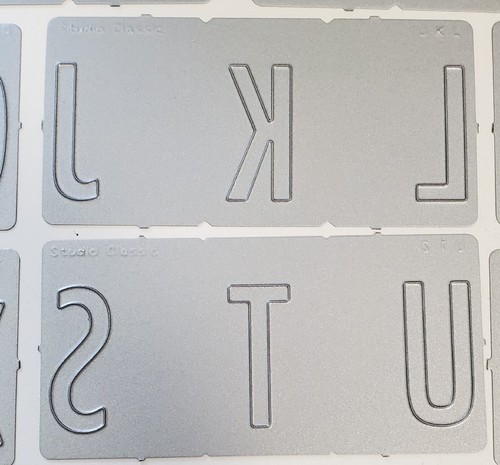 QuicKutz 2X4 STUDIO CLASSIC Alphabet Cutting Dies Uppercase Letters - Missing YZ - Picture 6 of 10
