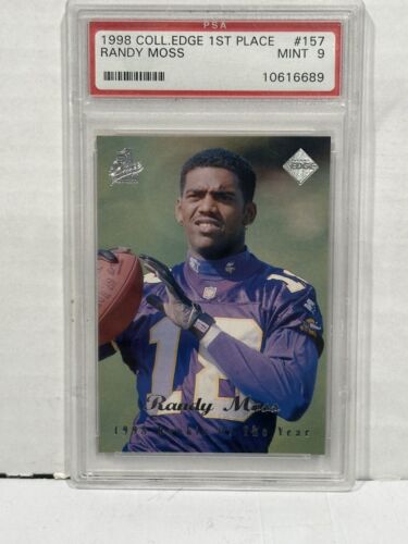 PSA 9 1998 Collector's Edge 1st Place Randy Moss (1998 Rookie of the Year) HOF - Picture 1 of 4