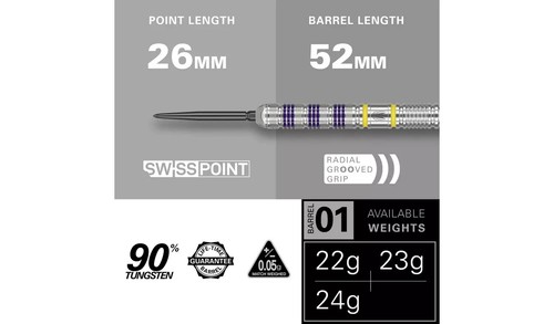 Target Darts Set Luke The Nuke Littler Gen 1 90% Tungston Steel Tip 80% 22g 23g - Picture 8 of 16