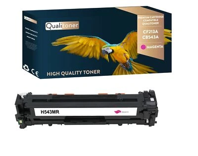 Toner pour HP CF213A CB543A CE323A 716M 731M Compatible (Magenta) x1 QUALITONER - Photo 1/4