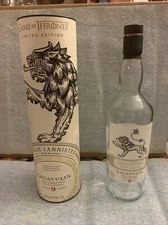 GAME OF THRONES House LANNISTER Collectible Tube Bottle Scotch Whisky Lagavulin