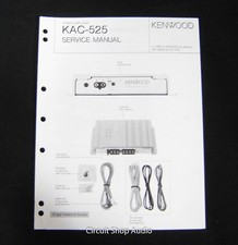Original Kenwood KAC-525 Power Amplifier Service Manual