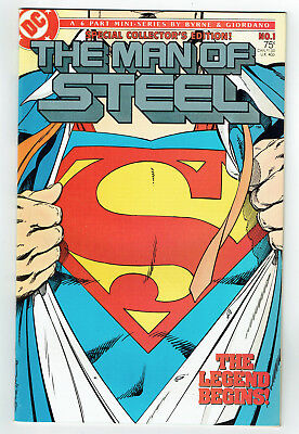of 6 John Byrne, alternate cover Man of Steel # 1 USA, 1986