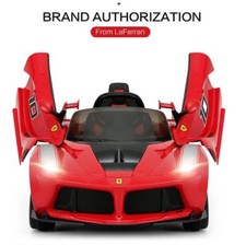 Licensed Ferrari LaFerrari Electric 12V Rechargeable Twin Motor Kids Ride On Car