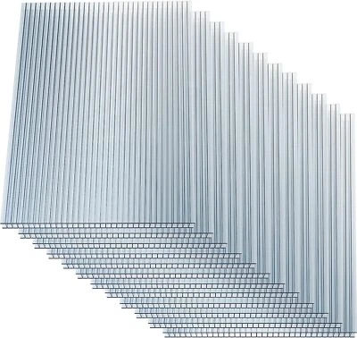 TAISHI 4mm Panels Twinwall Sheets 12x Polycarbonate Greenhouse Double UV Protected Roof