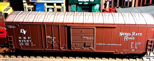 Caja de placa de níquel Athearn HO=1/87 RTR coche-CONSTRUIDO-NKP#81587-DF-50' DISEÑO COMBINADO DE PUERTA | Zustand: Used