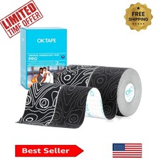 16ft Long Kinesiology Tape, 2 Rolls - Durable, Water-Resistant, Black & White 1.47 per gallon