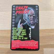 CRAZY PRIEST ~Horror 2020 Top Trumps Card Game w/ Glow In The Dark Case