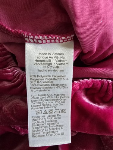 J. Crew - Crewcuts Girl's Size 12 Velvet Jumpsuit Romper Pantsuit In Berry NEW - Picture 8 of 9